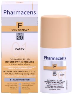Pharmaceris F-Fluid Foundation intenzivni prekrivni tekoči puder z dolgoobstojnim učinkom SPF 20