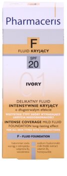 Pharmaceris F-Fluid Foundation intenzivni prekrivni tekoči puder z dolgoobstojnim učinkom SPF 20