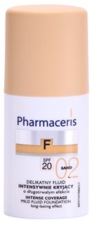 Pharmaceris F-Fluid Foundation intenzívny krycí make-up s dlhotrvajúcim efektom SPF 20