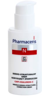 Pharmaceris N-Neocapillaries Capi-Hyaluron-C Creme antirrugas, restaurador da densidade da pele para a pele sensível com tendência a aparecer com vermelhidão