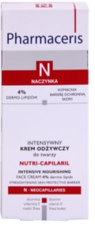 Pharmaceris N-Neocapillaries Nutri-Capilaril výživný zklidňující krém pro citlivou pleť se sklonem ke zčervenání s bambuckým máslem