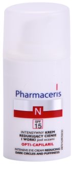 Pharmaceris N-Neocapillaries Opti-Capilaril crema rejuvenecedora para contorno de ojos antibolsas y antiojeras