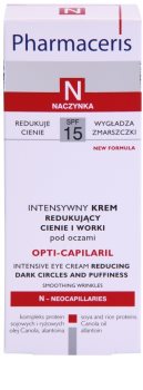 Pharmaceris N-Neocapillaries Opti-Capilaril crema rejuvenecedora para contorno de ojos antibolsas y antiojeras