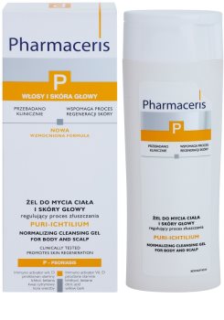 Pharmaceris P-Psoriasis Puri-Ichtilium mycí gel na tělo a pokožku hlavy při projevech lupénky