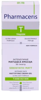 Pharmaceris T-Zone Oily Skin Sebostatic Matt mattító emulzió az aknéra hajlamos zsíros bőrre
