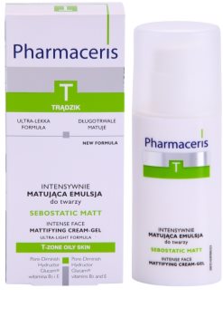 Pharmaceris T-Zone Oily Skin Sebostatic Matt mattító emulzió az aknéra hajlamos zsíros bőrre