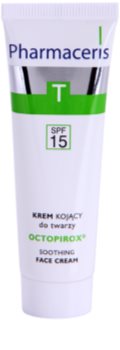 Pharmaceris T-Zone Oily Skin Octopirox nyugtató nappali krém vörösödés ellen zsíros és problémás bőrre