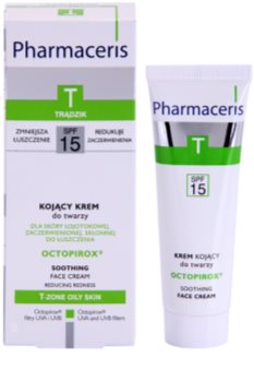 Pharmaceris T-Zone Oily Skin Octopirox nyugtató nappali krém vörösödés ellen zsíros és problémás bőrre