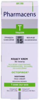 Pharmaceris T-Zone Oily Skin Octopirox nyugtató nappali krém vörösödés ellen zsíros és problémás bőrre