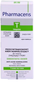 Pharmaceris T-Zone Oily Skin Sebostatic Day Porenverfeinernde Tagescreme für problematische Haut, Akne