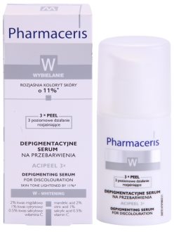 Pharmaceris W-Whitening Acipeel 3x sérum corretor clareador antimanchas com vitamina C