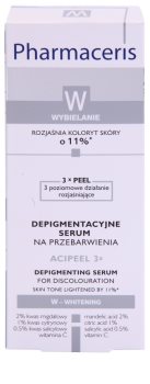Pharmaceris W-Whitening Acipeel 3x serum corrector aclarante y anti-manchas de pigmentación con vitamina C
