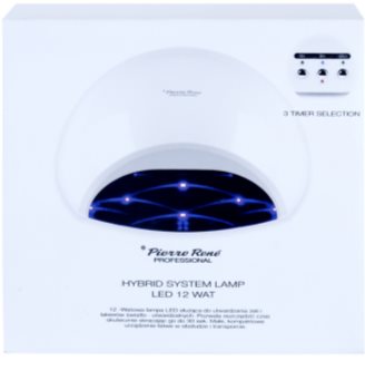 Pierre René Nails Hybrid LED lampa pro úpravu gelových nehtů 12 W