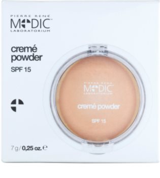 Pierre René Medic Laboratorium Pudra cu textura cremoasa cu oglinda si aplicator SPF 15
