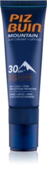 Piz Buin Mountain creme protetor 2 em 1 para rosto e lábios SPF 30
