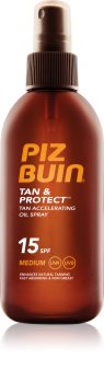 Piz Buin Tan & Protect aceite protector solar para acelerar el bronceado SPF 15