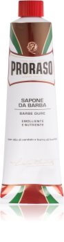 Proraso Emolliente E Nutriente savon de rasage pour barbes dures en tube