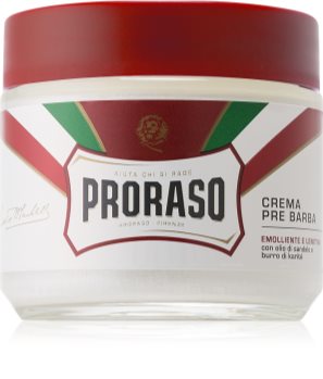Proraso Red krema pred britjem za trdo brado