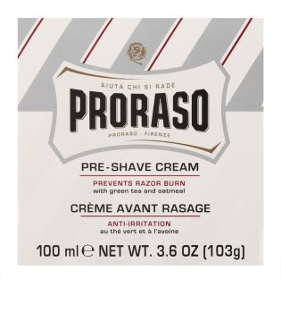 Proraso White borotválkozás előtti krém az érzékeny arcbőrre