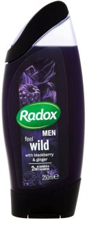 Radox Men Feel Wild гель для душу та шампунь 2 в 1