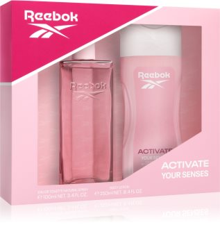 reebok activate your senses for her woda toaletowa 100 ml   zestaw 