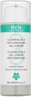 REN ClearCalm 3 gel creme com suplemento hidrante para pele oleosa