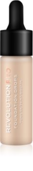 Revolution PRO Foundation Drops tekoči puder s pipeto
