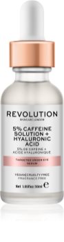 Revolution Skincare 5% Caffeine solution + Hyaluronic Acid sérum para contorno de ojos