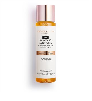 Revolution Skincare 5% Glycolic Acid Tonic lozione tonica detergente viso con AHA Acids