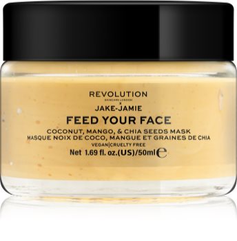 Revolution Skincare Jake-Jamie Coconut, Mango & Chia Seed Mask maschera illuminante viso
