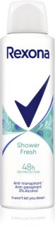 Rexona Dry & Fresh Shower Clean antitranspirante em spray 48 h