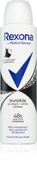 rexona invisible on black + white clothes antyperspirant w sprayu 150 ml