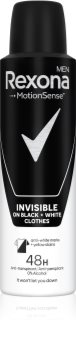 rexona invisible on black + white clothes antyperspirant w sprayu 150 ml   