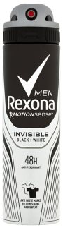 Rexona Invisible Black and White spray anti-perspirant 48 de ore