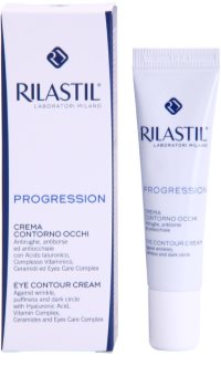 Rilastil Progression krema za predel okoli oči proti gubam, zabuhlosti in temnim kolobarjem