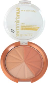 Rimmel Sun Shimmer 3 in 1 Shimmering Bonzer třpytivý bronzující pudr