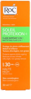 RoC Soleil Protect fluid matifiant pentru plaja SPF 30