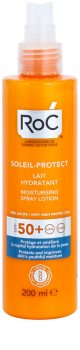 RoC Soleil Protect loção hidratante protetora em spray SPF 50+