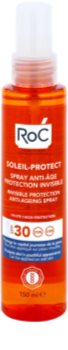 RoC Soleil Protect transparentno zaščitno pršilo proti staranju kože SPF 30