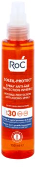 RoC Soleil Protect transparentno zaščitno pršilo proti staranju kože SPF 30