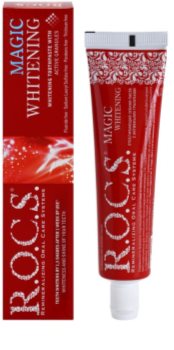 R.O.C.S. Magic Whitening bleichende Zahnpasta gegen Zahnschmelzflecken