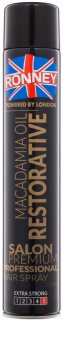 Ronney Macadamia Oil Restorative laca de pelo fijación fuerte
