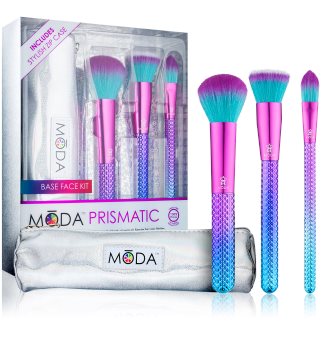 Royal and Langnickel Moda Prismatic Base Face kit de pinceaux avec étui