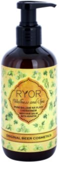 RYOR Wellness and Spa Beer Cosmetics bálsamo de levadura de cerveja para o cabelo com queratina