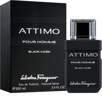 Salvatore Ferragamo Attimo Black Musk Eau de Toilette para homens 100 ml