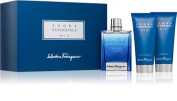 salvatore ferragamo acqua essenziale blu woda toaletowa 100 ml   zestaw