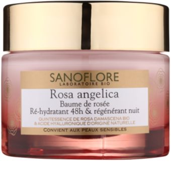 Sanoflore Rosa Angelica creme noturno hidratante com efeito regenerador