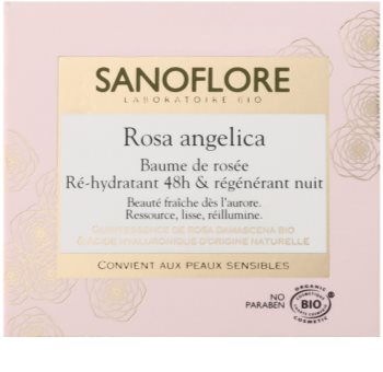 Sanoflore Rosa Angelica creme noturno hidratante com efeito regenerador