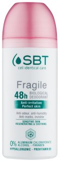 SBT Fragile dezodorant roll-on przeciw białymi i żółtym plamom do skóry wrażliwej i podrażnionej