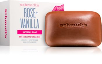 Schmidt's Rose + Vanilla prírodné tuhé mydlo